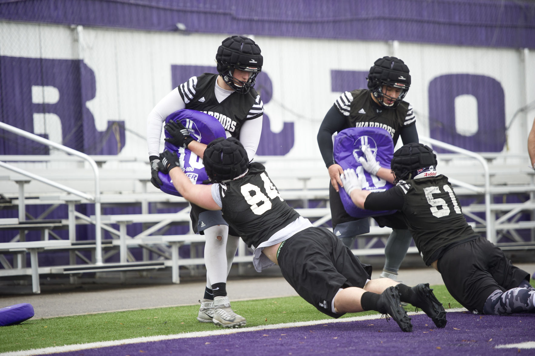 Winona State Football spring practice 06